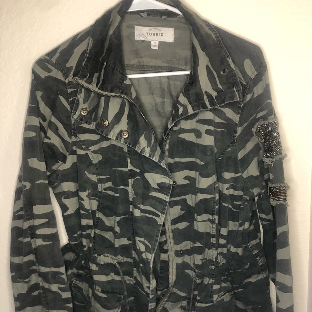 Torrid camo jacket